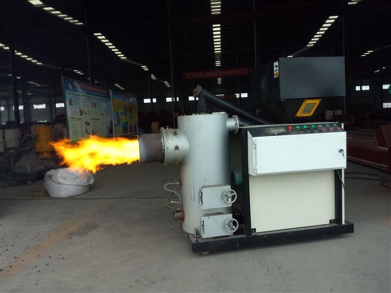 Biomass pellet burner (click to enter)